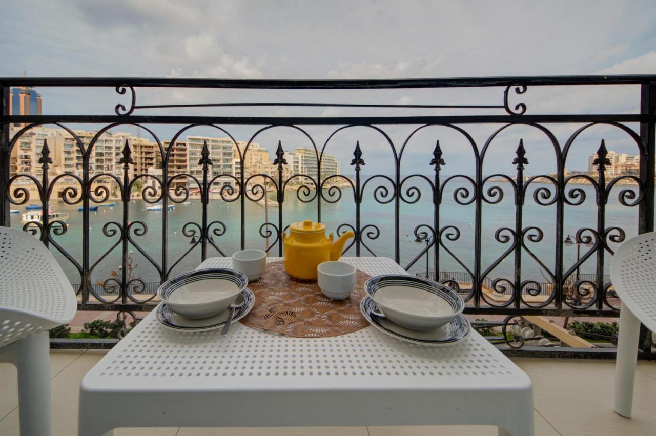 St Julians 2 Bedroom Apartment With Commanding Seaviews By Shortletsmalta San Julián Exterior foto