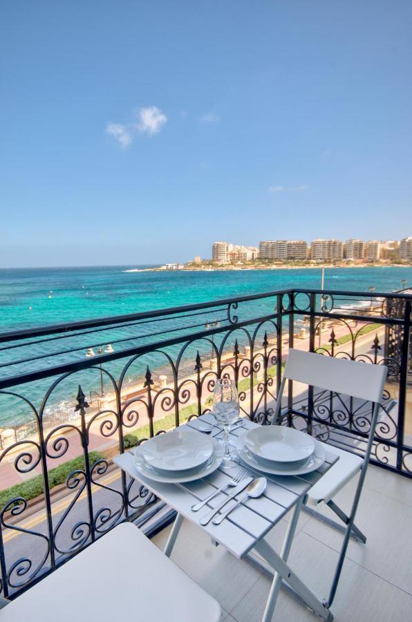 St Julians 2 Bedroom Apartment With Commanding Seaviews By Shortletsmalta San Julián Exterior foto